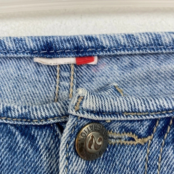 Vintage Second Generation Raw Hem Denim Jeans Size 28” Waist Embroidered Heart - Picture 8 of 14